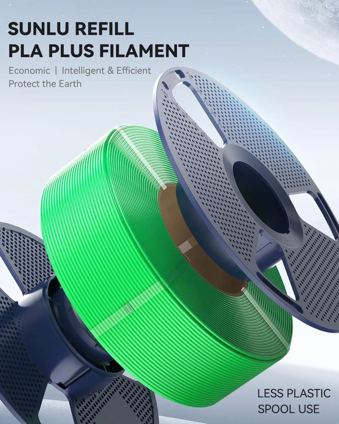 SUNLU PLA matowy filament 1,75 mm, 4 kg, filament PLA do drukarki 3D, biały matowy, bez cewki PLA, matowy wkład do wielokrotnego użytku szpul, kompatybilny z drukarką filamentu Bambu Lab, 4 rolki 1 kg