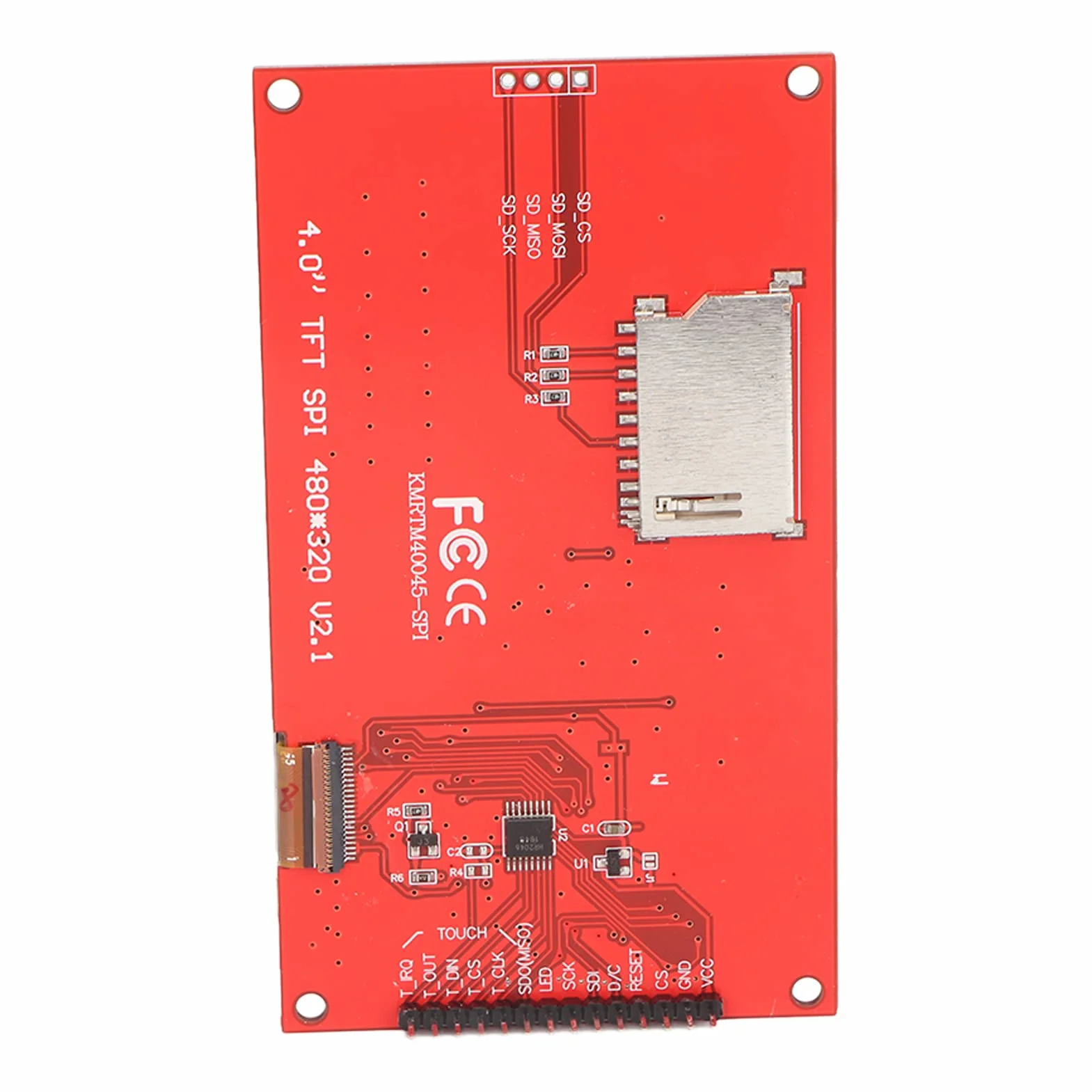 Moduł Wyświetlacza TFT ILI9488, 4-calowy Dotykowy LCD z Interfejsem SPI, do Projektów Mikrokontrolera