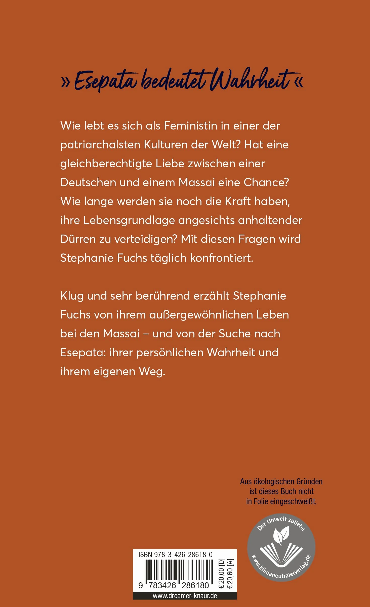 Esepata: Mein Platz ist bei den Massai | Die wahre Liebes-Geschichte einer deutschen Biologin in Afrika