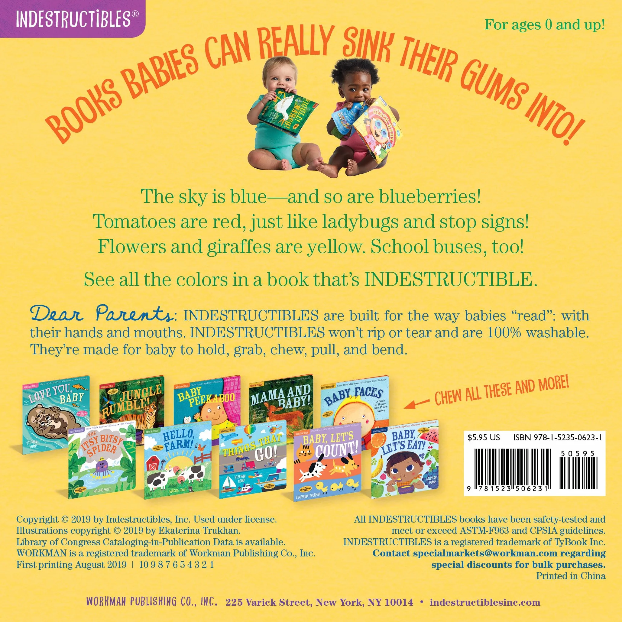 Indestructibles: Baby, See the Colors!: Chew Proof · Rip Proof · Nontoxic · 100% Washable (Book for Babies, Newborn Books, Safe to Chew)