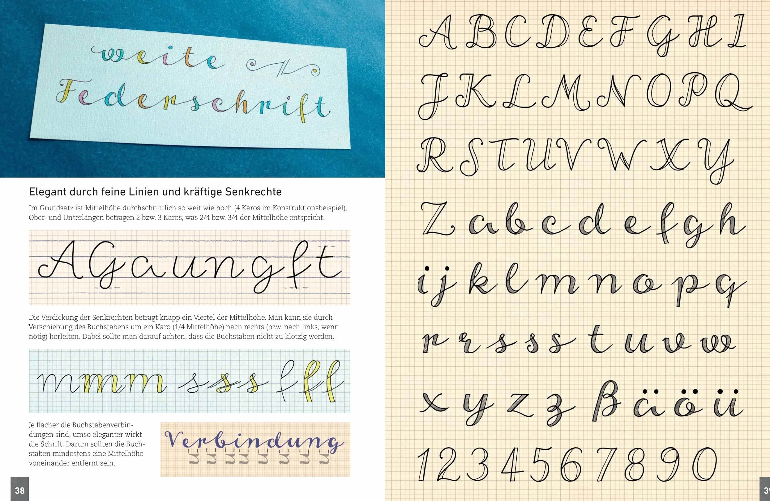 Handlettering. Die 33 schönsten Alphabete mit Rahmen, Ornamenten und Bordüren: Das praktische Vorlagenbuch. Tipps zur Gestaltung von Karten, Anhängern und Tafeln