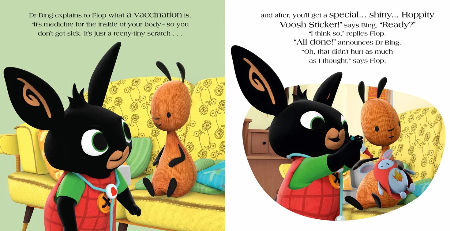 Doctor Bing: A Vaccination Story with Stickers for Children Ages 2 to 5