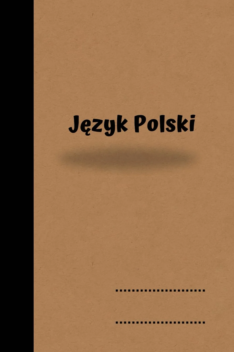 Zeszyt szkolny w linię A5 z marginesem / 80 stron / Język Polski: Kraft