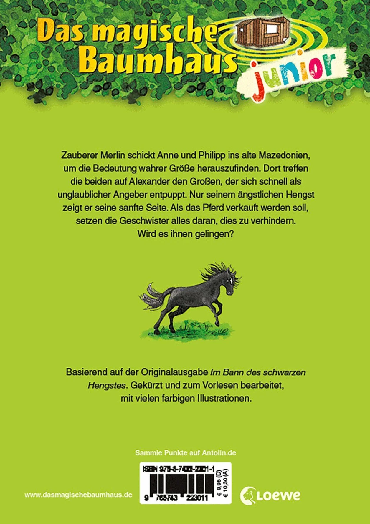 Das magische Baumhaus junior (Band 42) - Das rätselhafte schwarze Pferd: Der Kinderbuchklassiker zum Vorlesen und ersten Selberlesen - Mit farbigen Illustrationen - Für Mädchen und Jungen ab 6 Jahren