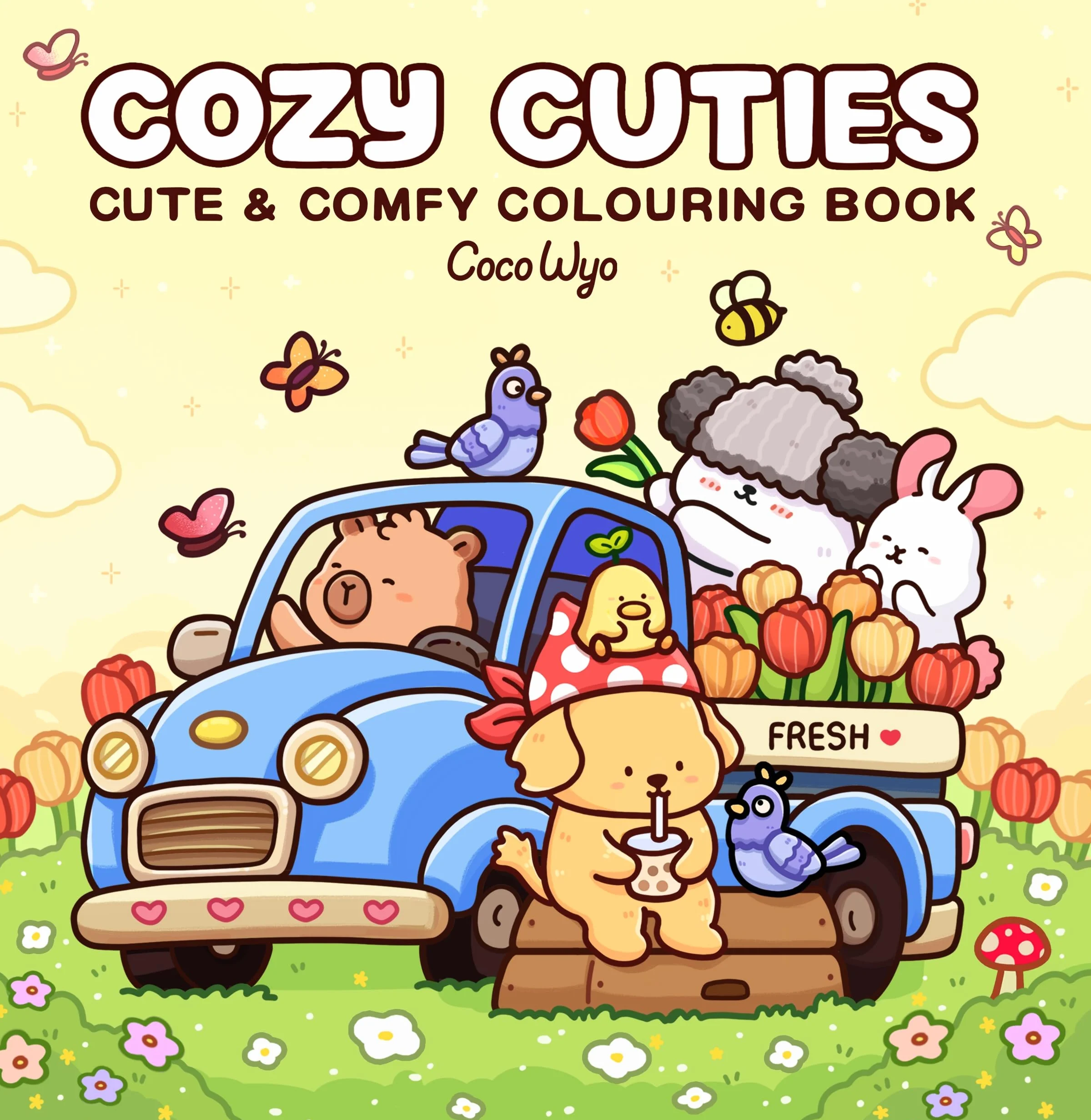 Cozy Cuties: A Cute and Comfy Colouring Book