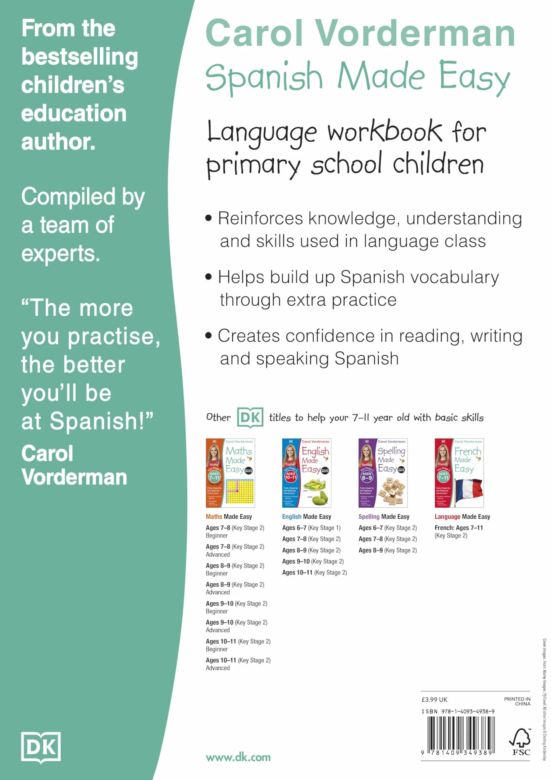Spanish Made Easy, Ages 7-11 (Key Stage 2): Supports the National Curriculum, Confidence in Reading, Writing & Speaking