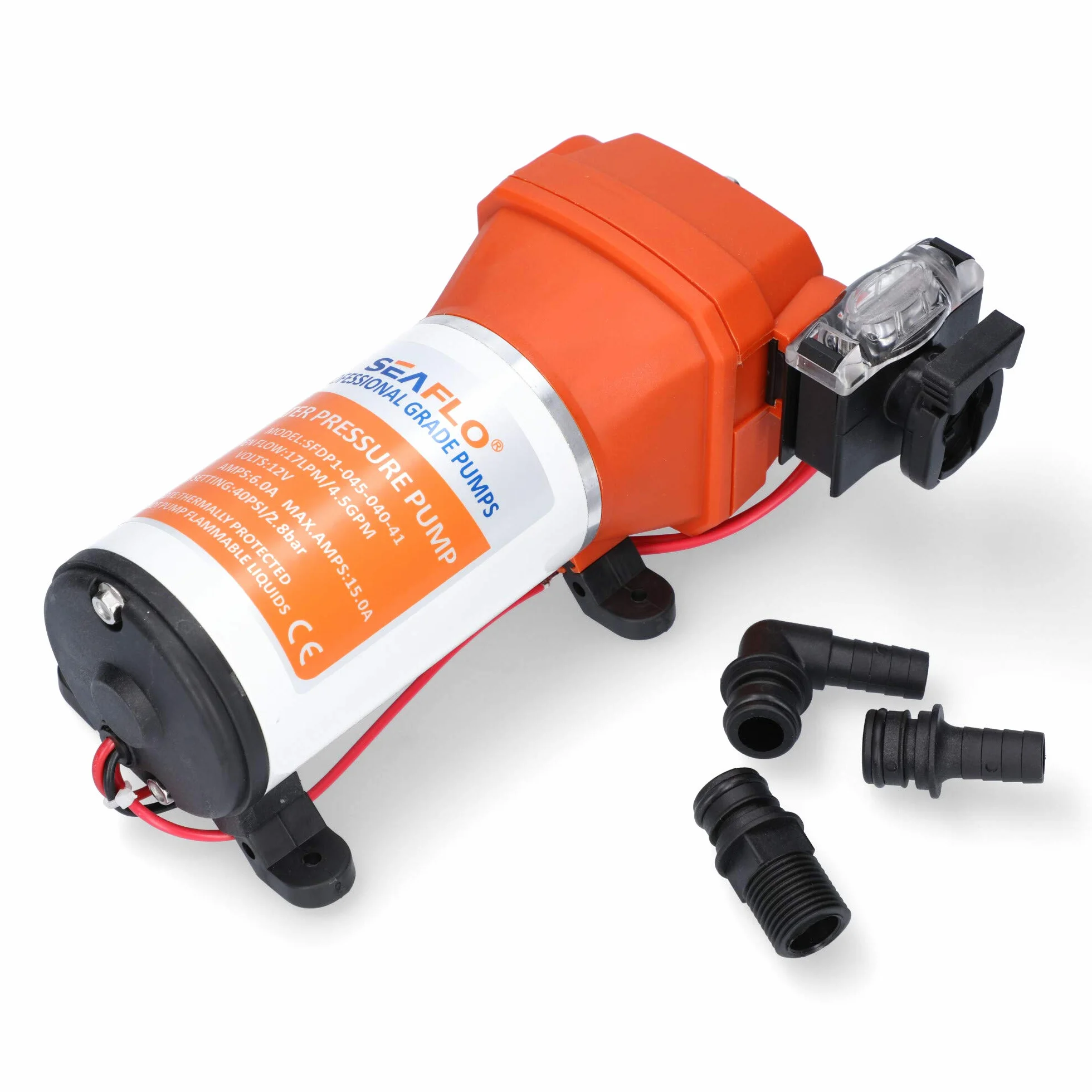 LIGHTEU Seaflo SFDP1-045-040-41 12 V, 17 LPM, 2,8 bar, 4-komorowa pompa membranowa