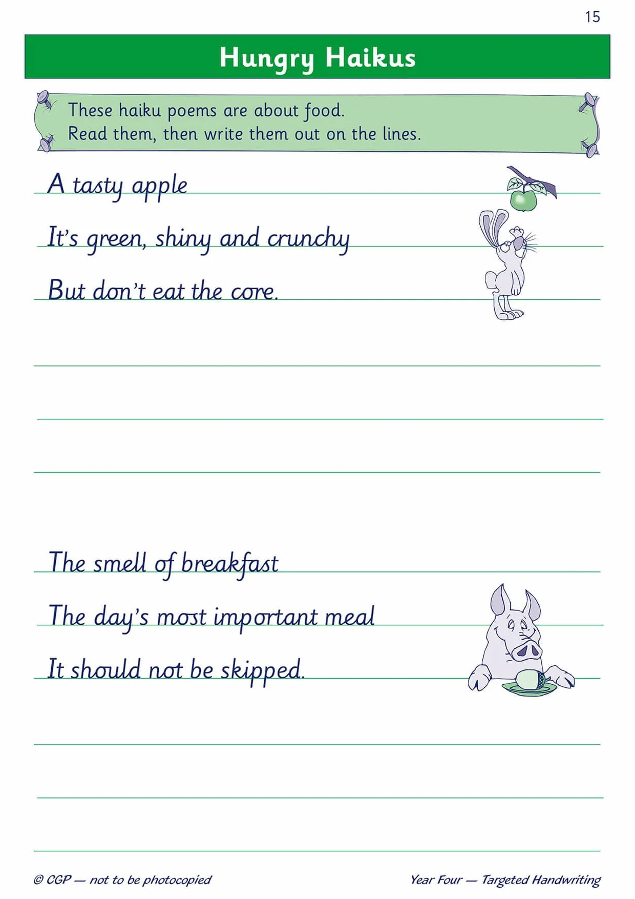 KS2 English Year 4 Handwriting Targeted Practice Book