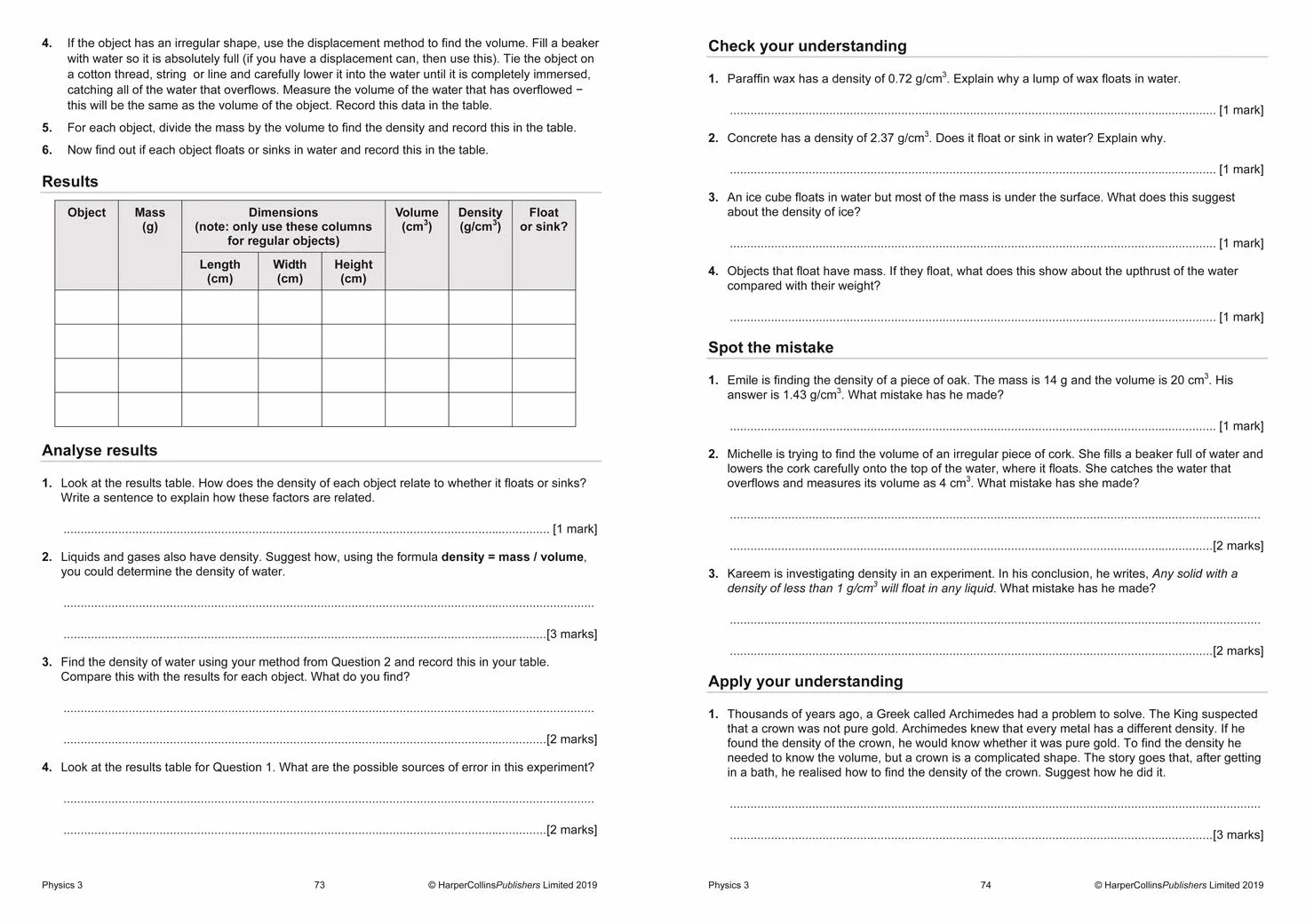 Key Stage 3 Science Lab Book: Get ready for AQA GCSE (9–1)