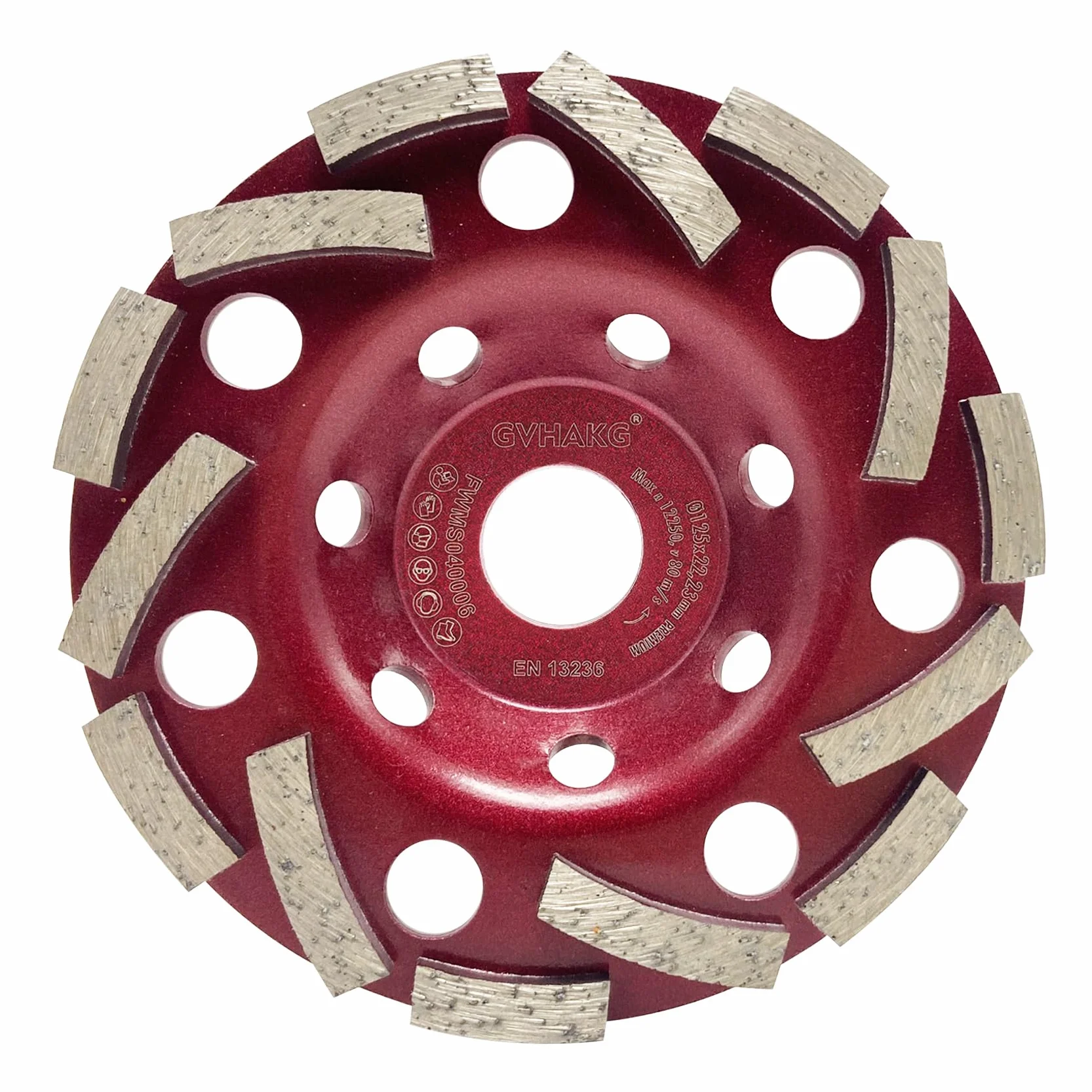Tarcza szlifierska diamentowa 125mm×22,23mm, ściernica garnkowa do betonu, kamienia, kamienia naturalnego, kleju do płytek, granitu, muru – Extra Speed diamentowa tarcza szlifierska