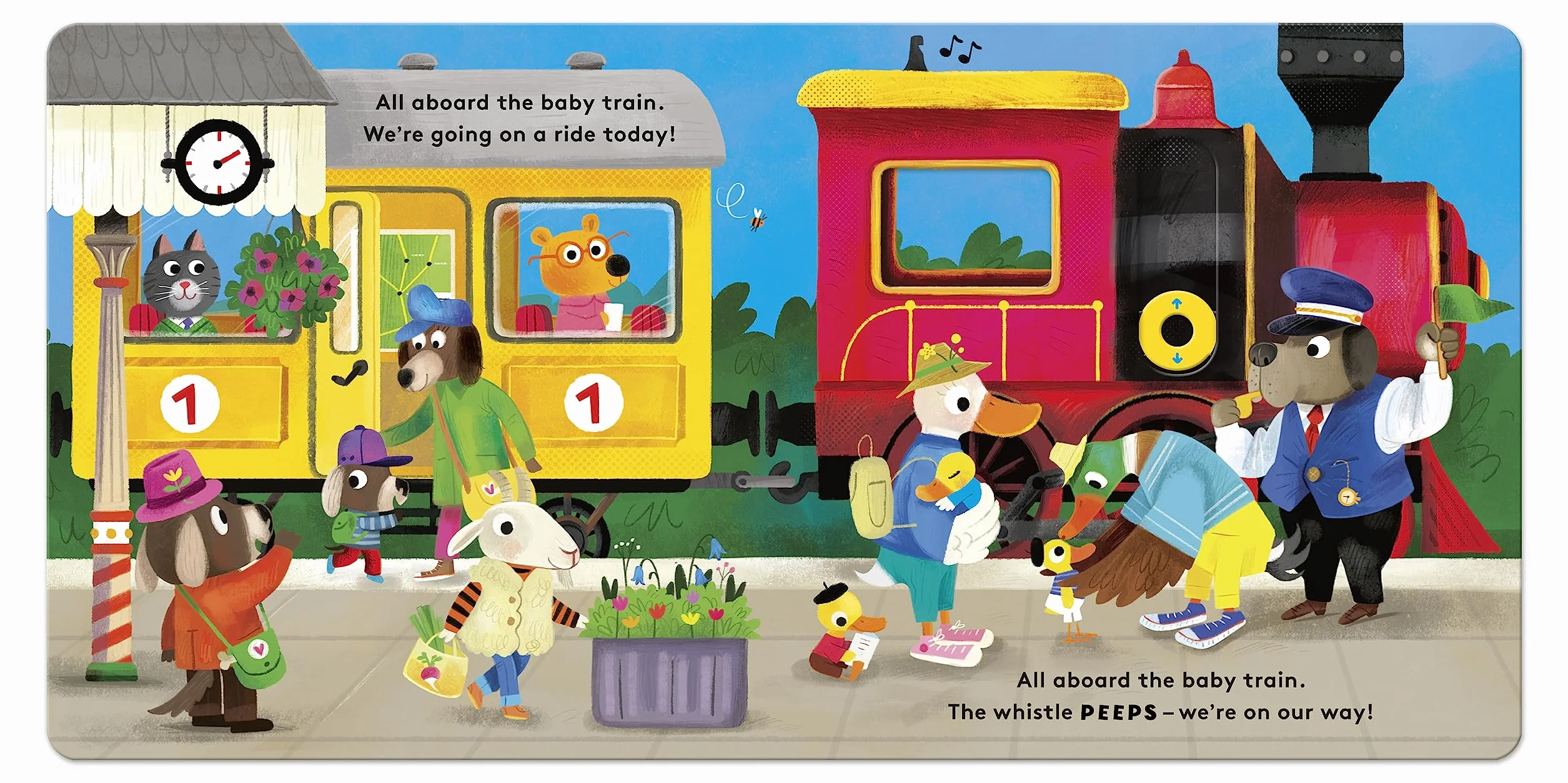Baby on Board: Train: A Push, Pull, Slide Tab Book