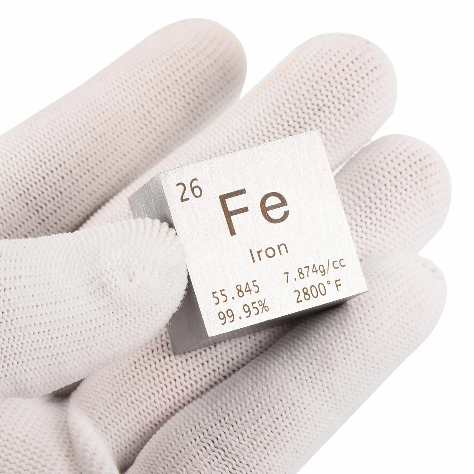 PATIKIL Żelazna kostka, metalowy element, blok o wysokiej gęstości, czysty okresowy blok magnezu, do kolekcji elementów, nauczyciel, laboratorium, eksperyment naukowy, 25,4 mm