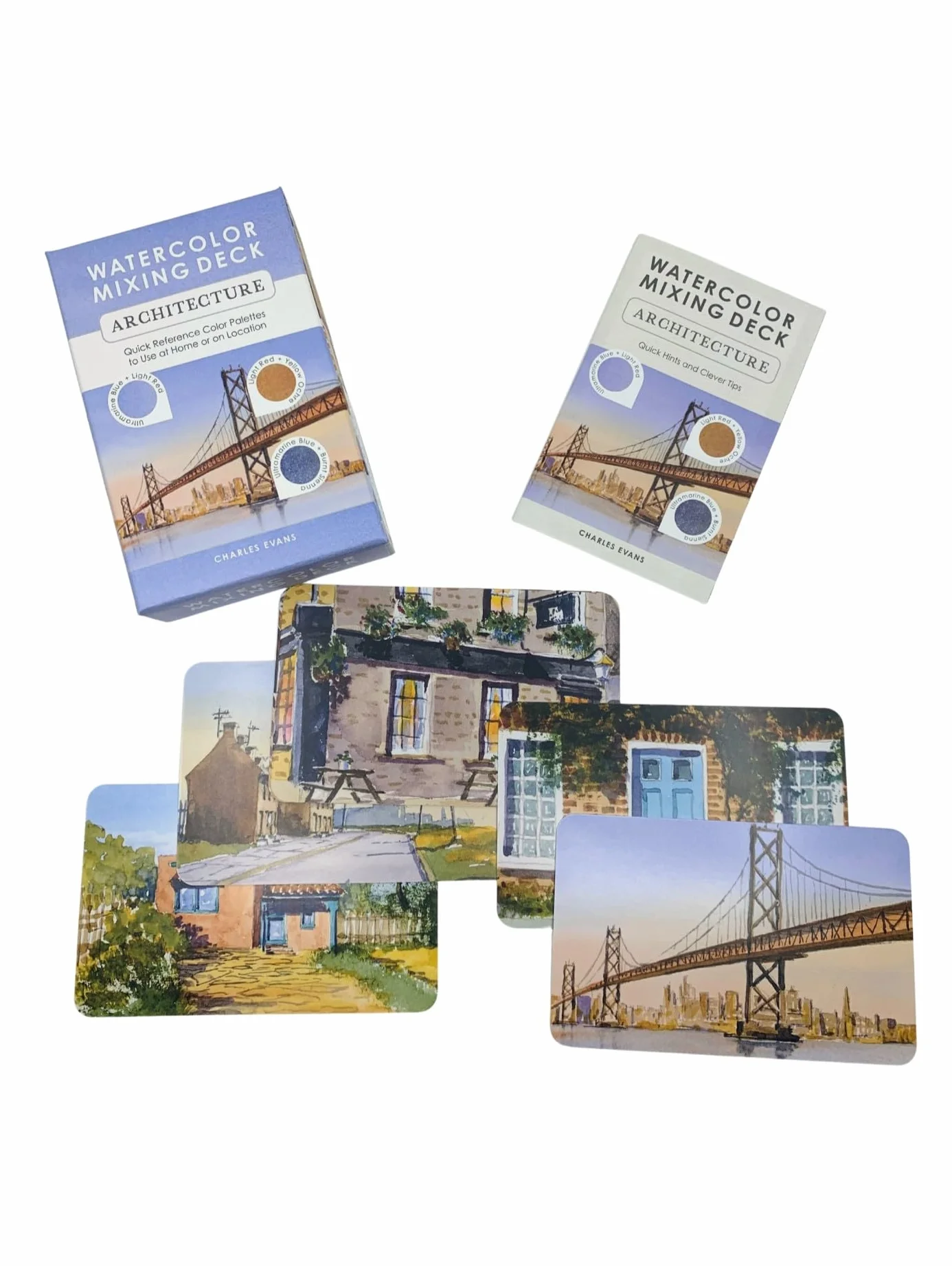 Watercolor Mixing Deck: Architecture: Quick Reference Color Palettes to Use at Home or on Location