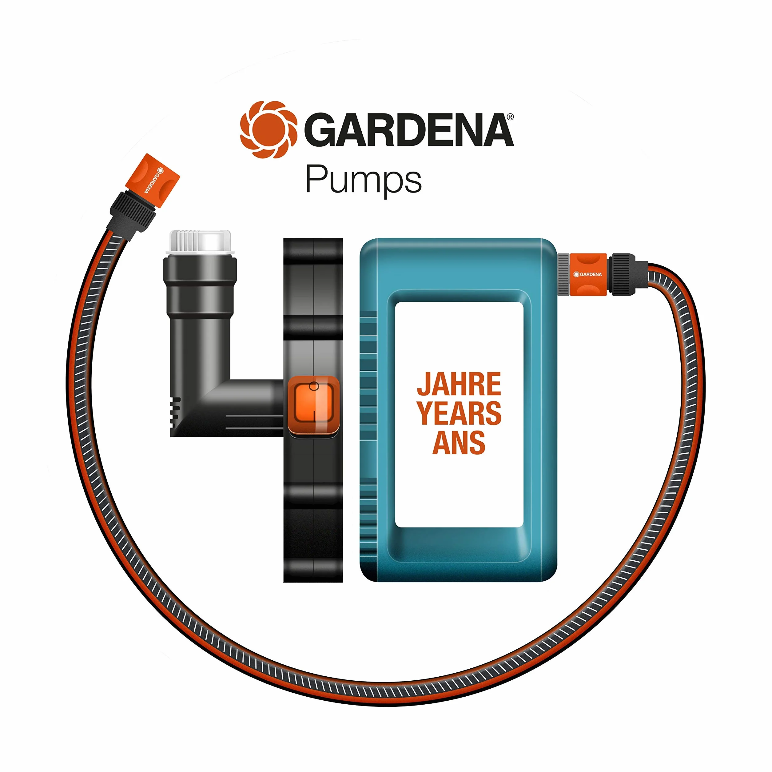 Gardena automatyczny hydrofor Comfort 5000/5E LCD: wyświetlacz LCD, energooszczędność, wydajność 5000 l/h, silnik 1300 W, ochronny wyłącznik termiczny i zabezpieczenie przed pracą na sucho (1759-20)