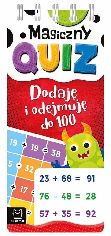 MAGICZNY QUIZ. DODAJĘ I ODEJMUJĘ DO 100. SPIRALA