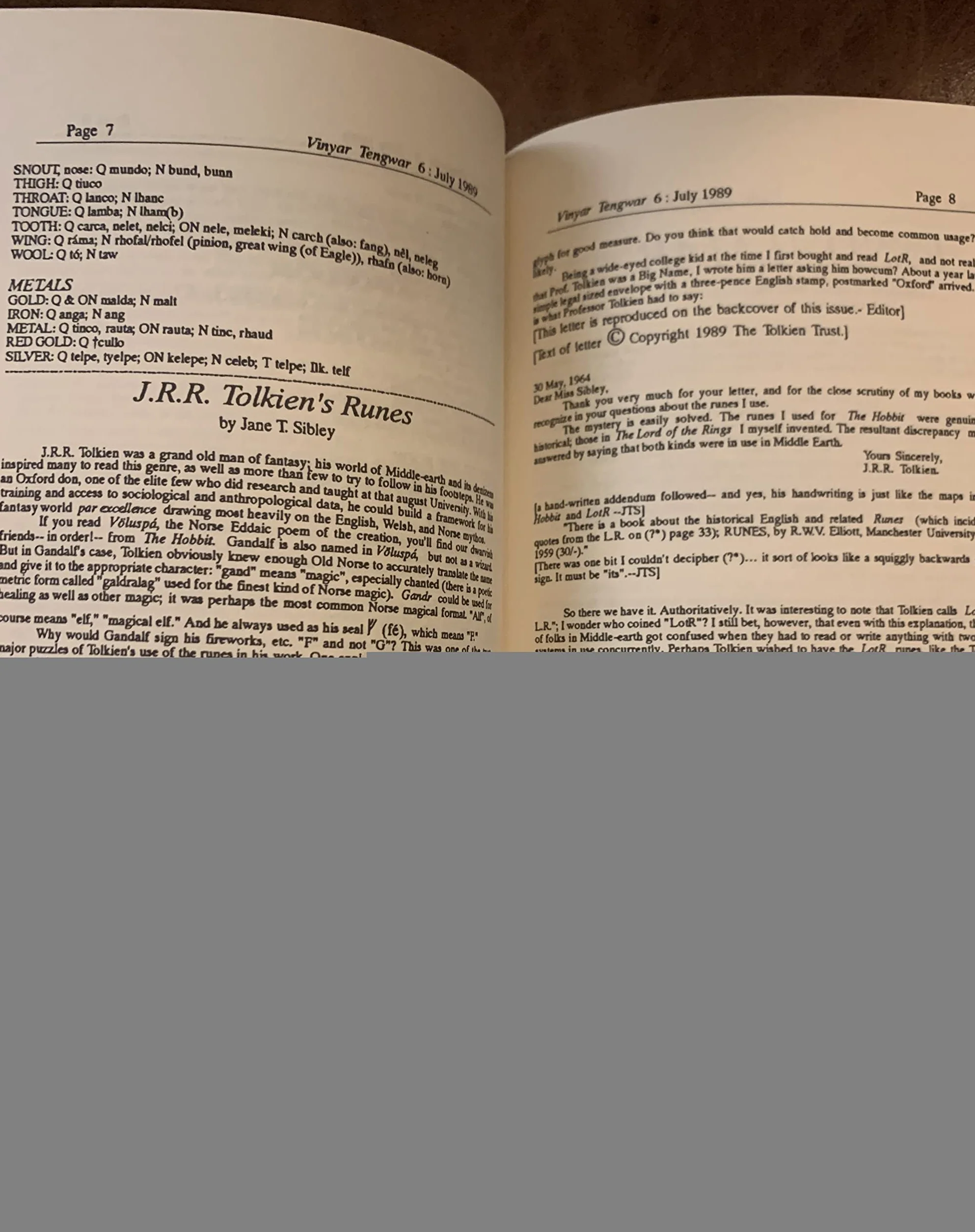 The Collected Vinyar Tengwar Vol. 1