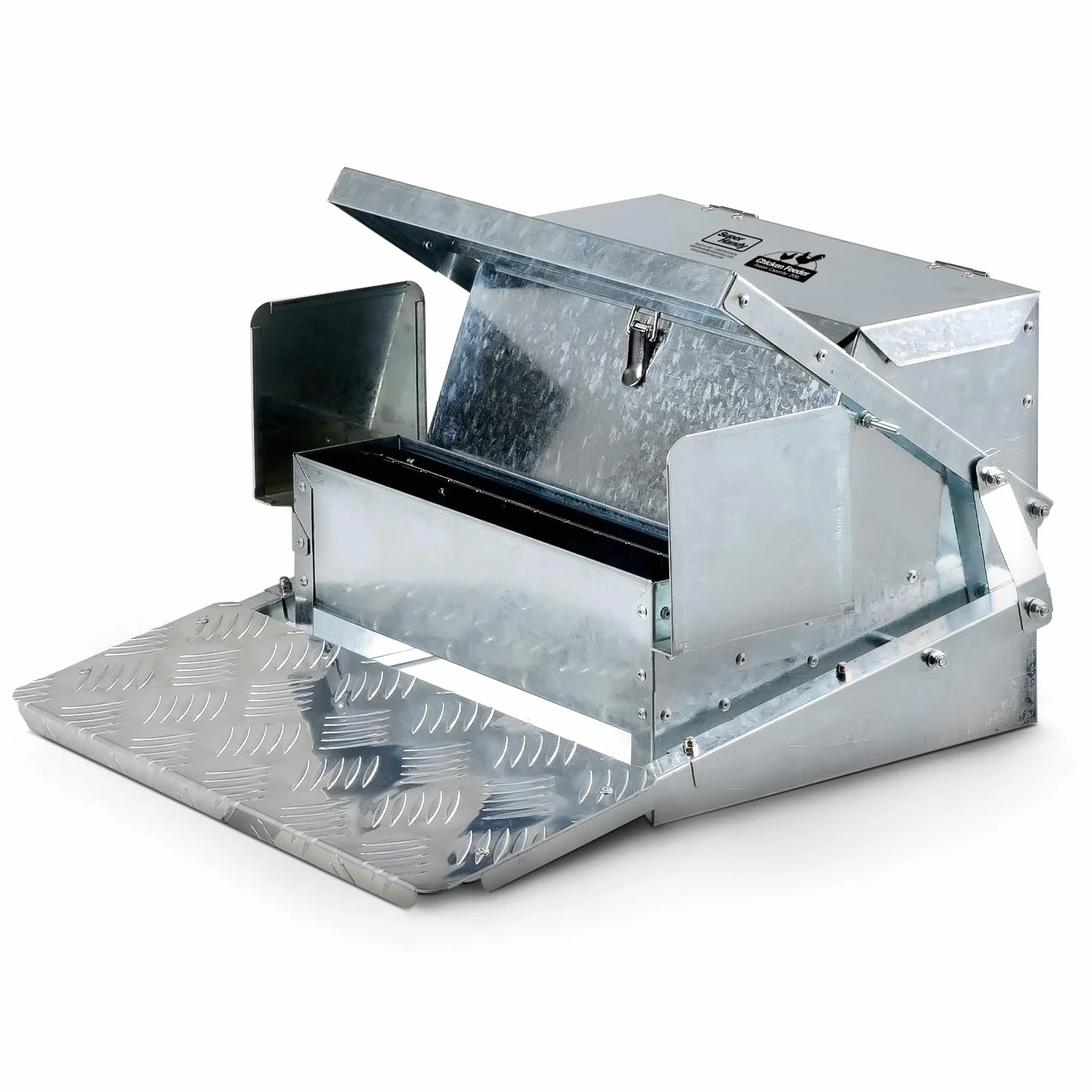 SuperHandy Karmnik dla kurcząt Automatyczny karmnik dla kurczaków o pojemności 9 kg paszy 6-12 drobiu/drobiu do 10 dni utrzymuj w suchości