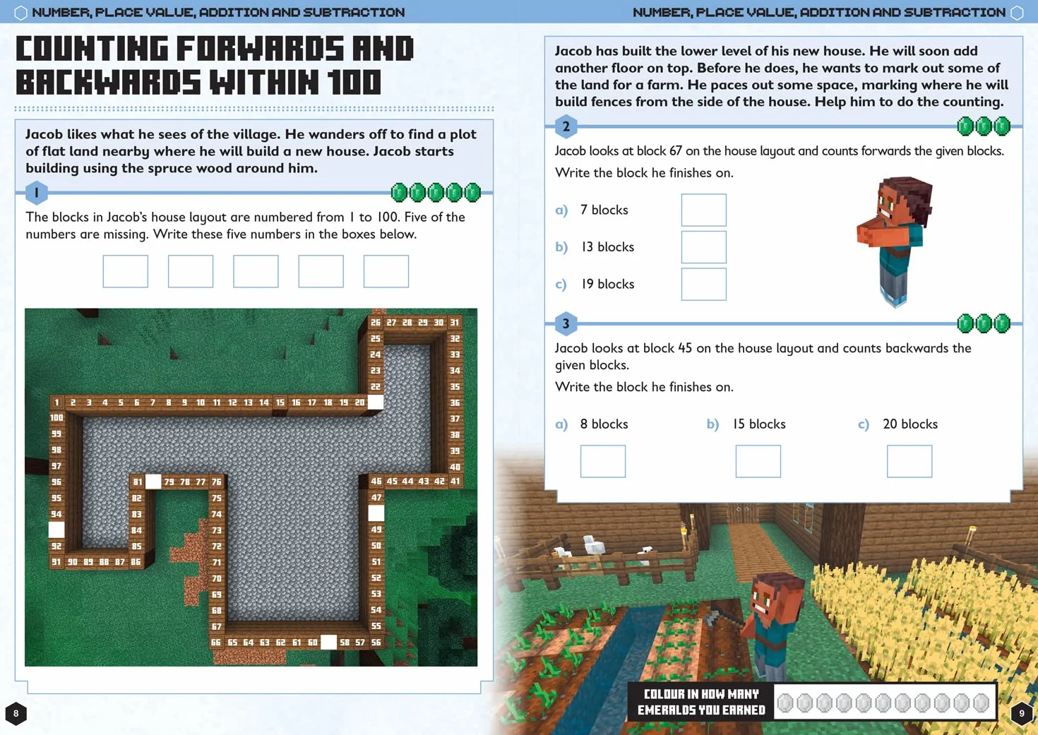 Minecraft Maths Ages 6-7: Official Workbook