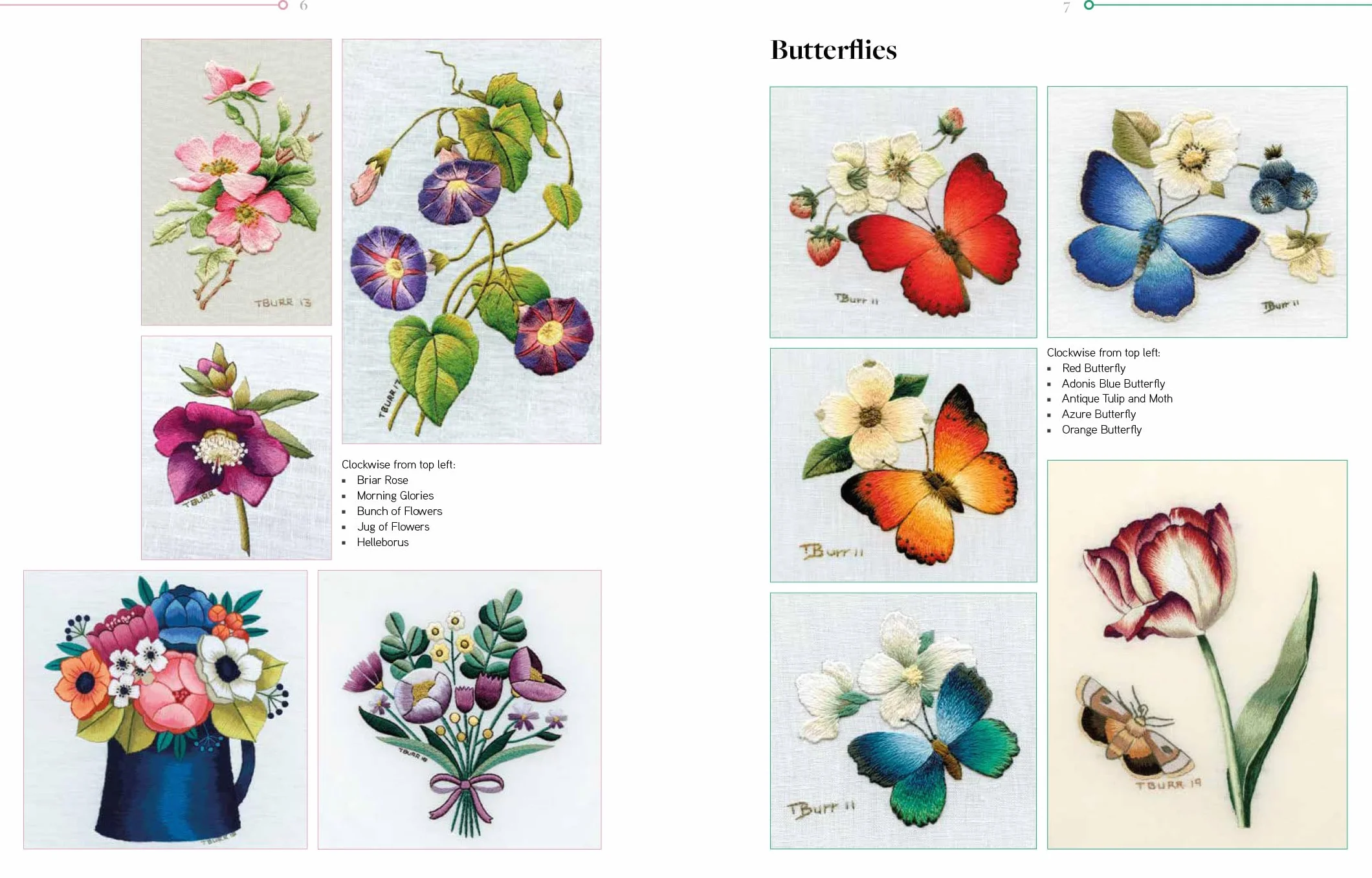 Trish Burr's Nature Embroidery Transfers: 75 Iron-On Designs