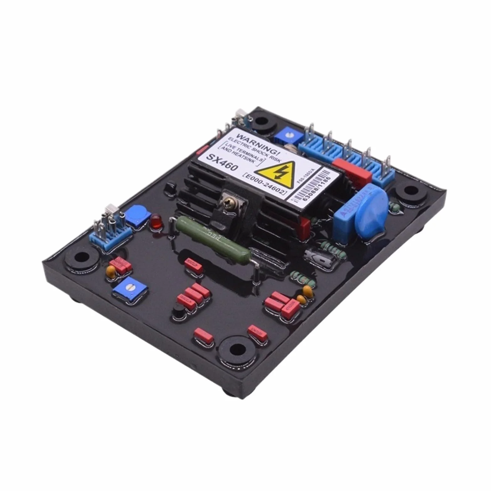 1 szt. AVR SX460 Automatyczny regulator napięcia do bezszczotkowego generatora kondensatora czerwony