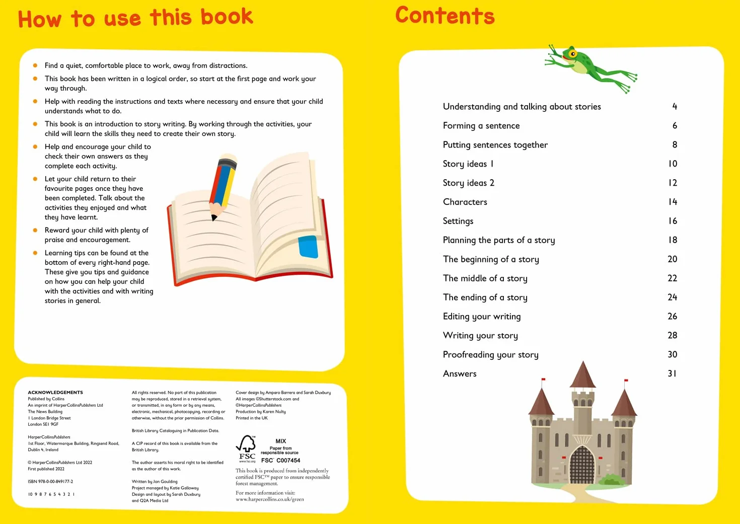 Story Writing Activity Book Ages 5-7