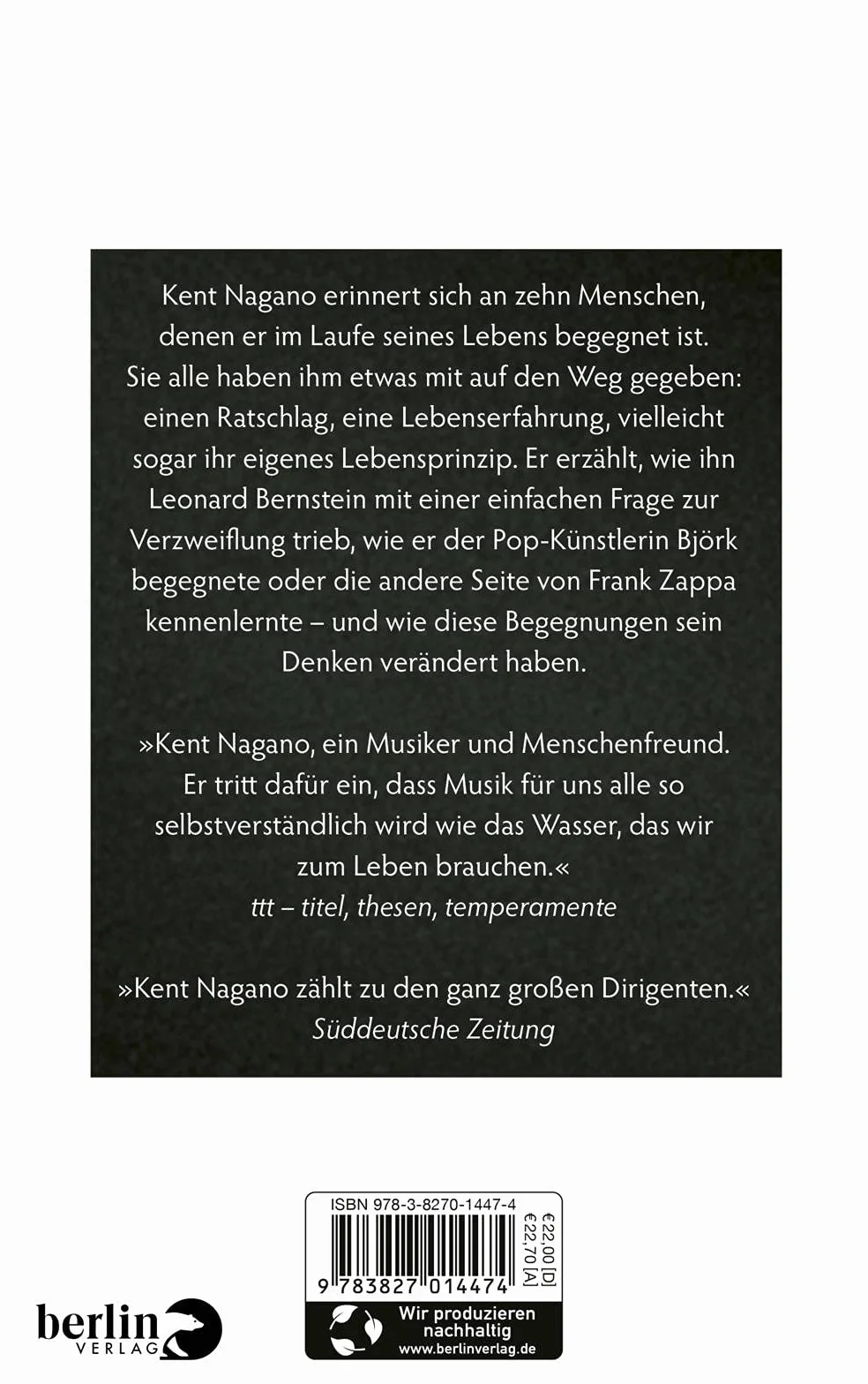 10 Lessons of my Life: Was wirklich zählt | Die Biografie des bekannten Dirigenten zu seinem 70. Geburtstag