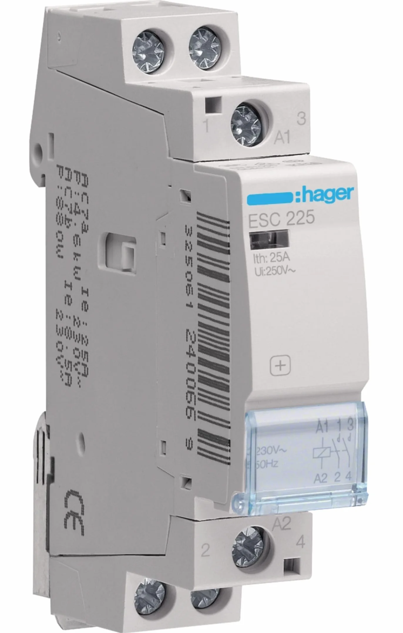 Hager ESC225 stycznik ochronny, 25 A, 2 NA, 230 V