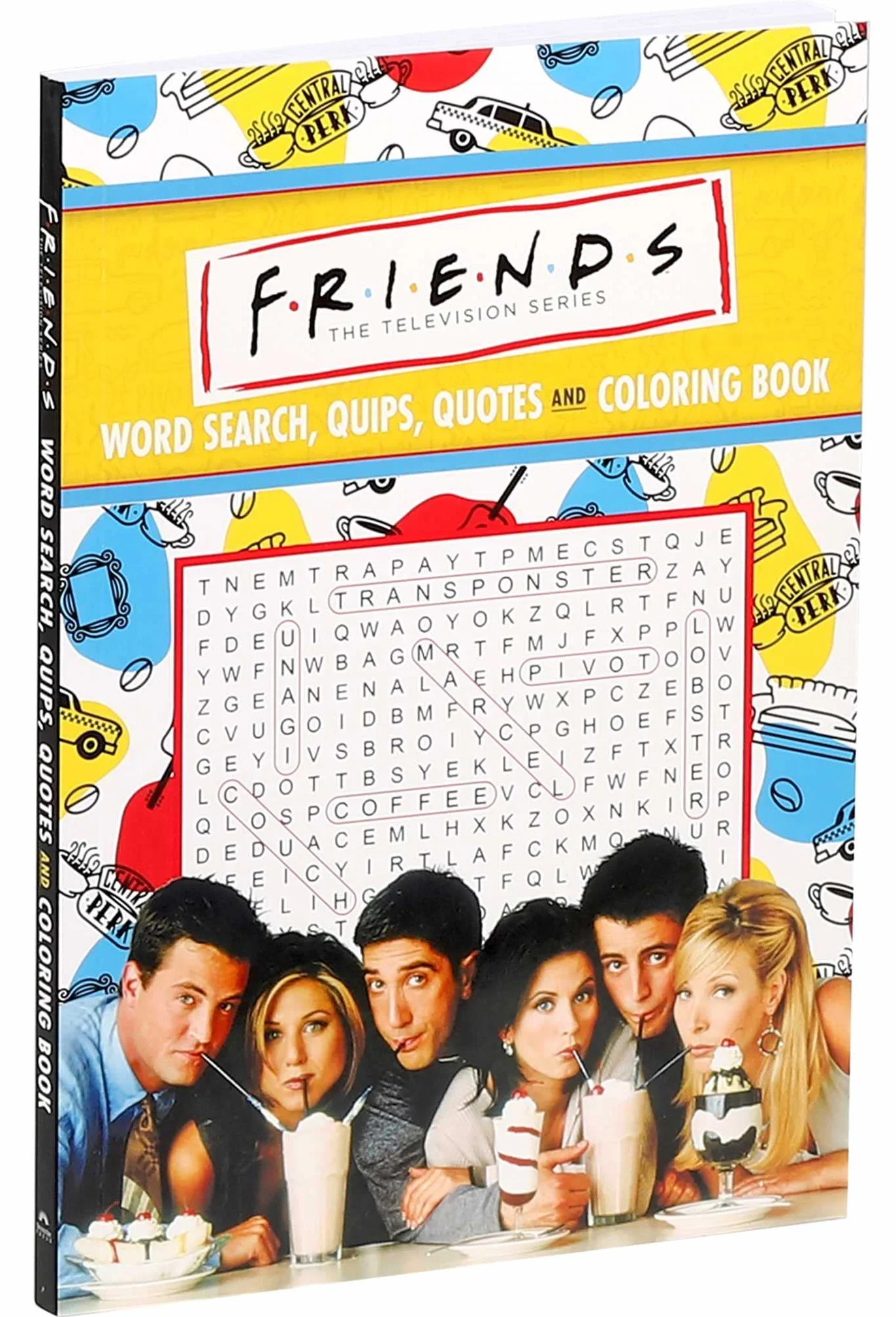 Friends Word Search, Quips, Quotes, and Coloring Book