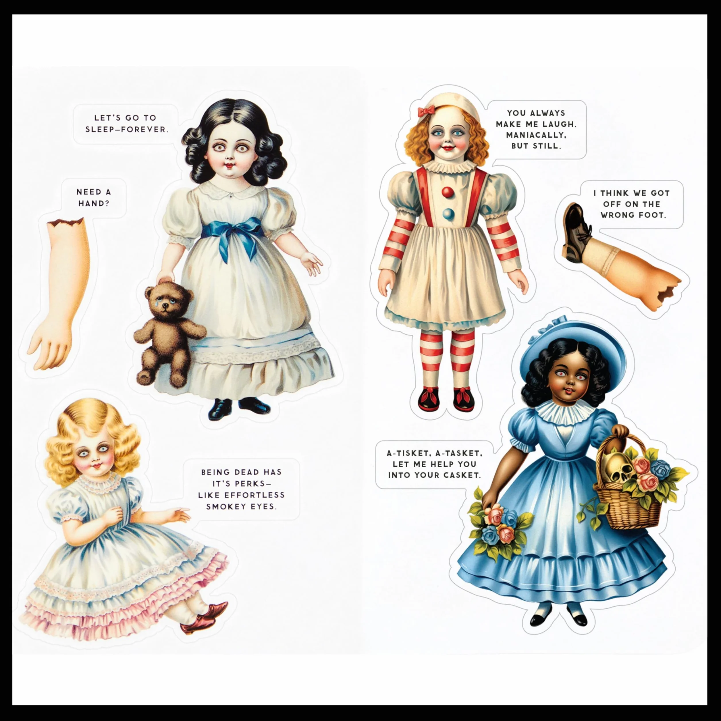 Haunted Dolls Sticker Book