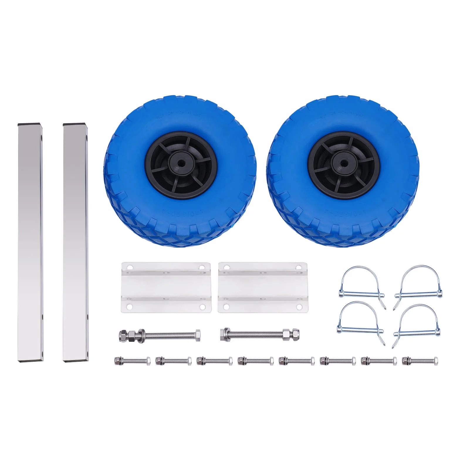 Slivorder ponton 150 kg, 15 x 8,5 cm, koła transportowe ze stali nierdzewnej, tylne koła, zdejmowane koła do łodzi, do wszystkich rodzajów pontonów i przyczep