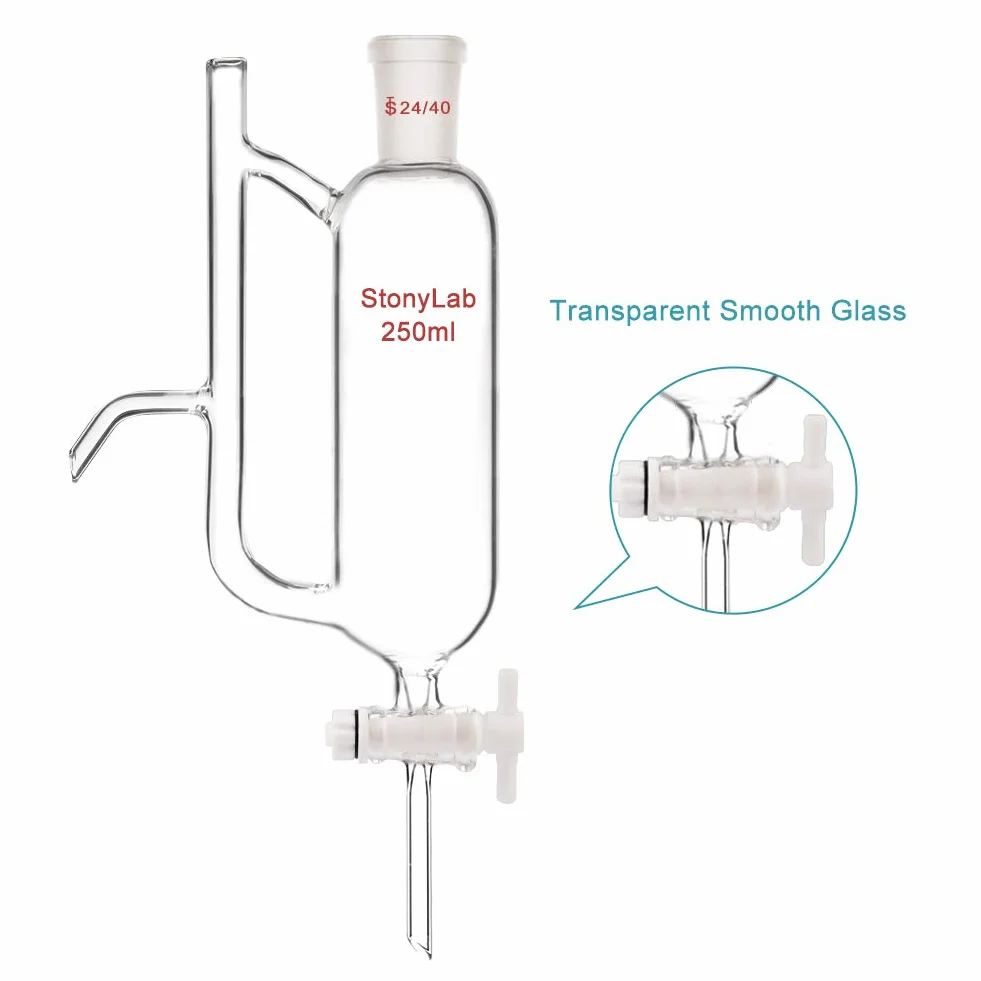 StonyLab Glas Öl Wasser Empfänger Separator 24/40 250 ml Destillation Kit