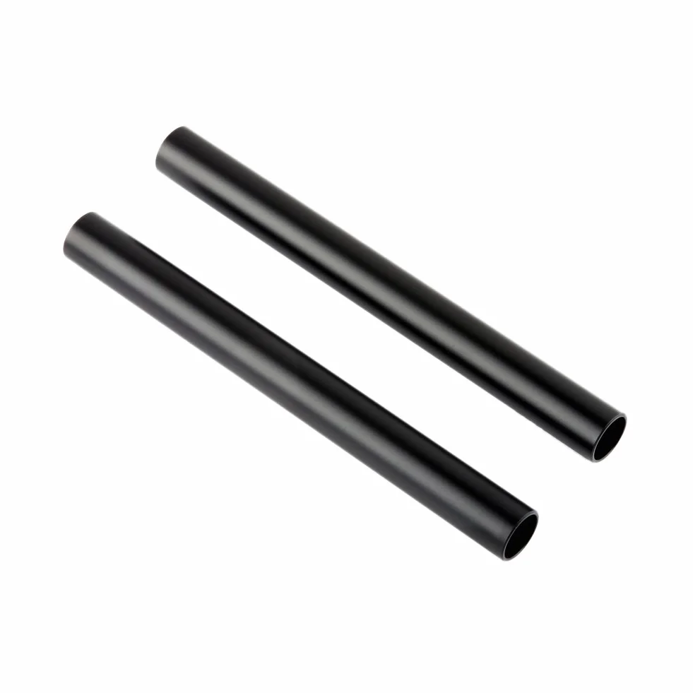 NICEYRIG Standardowe aluminiowe pręty 15 mm długości 15 cm gwint M12 do podparcia ramienia aparatu