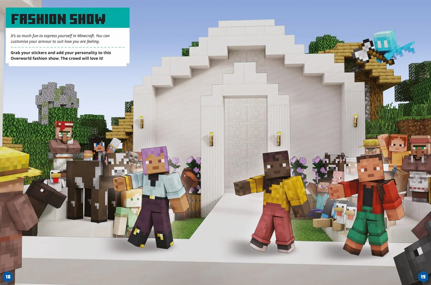 Minecraft Character Creator Sticker Book: A brand-new official sticker book adventure full of fun customisation for kids who love gaming.