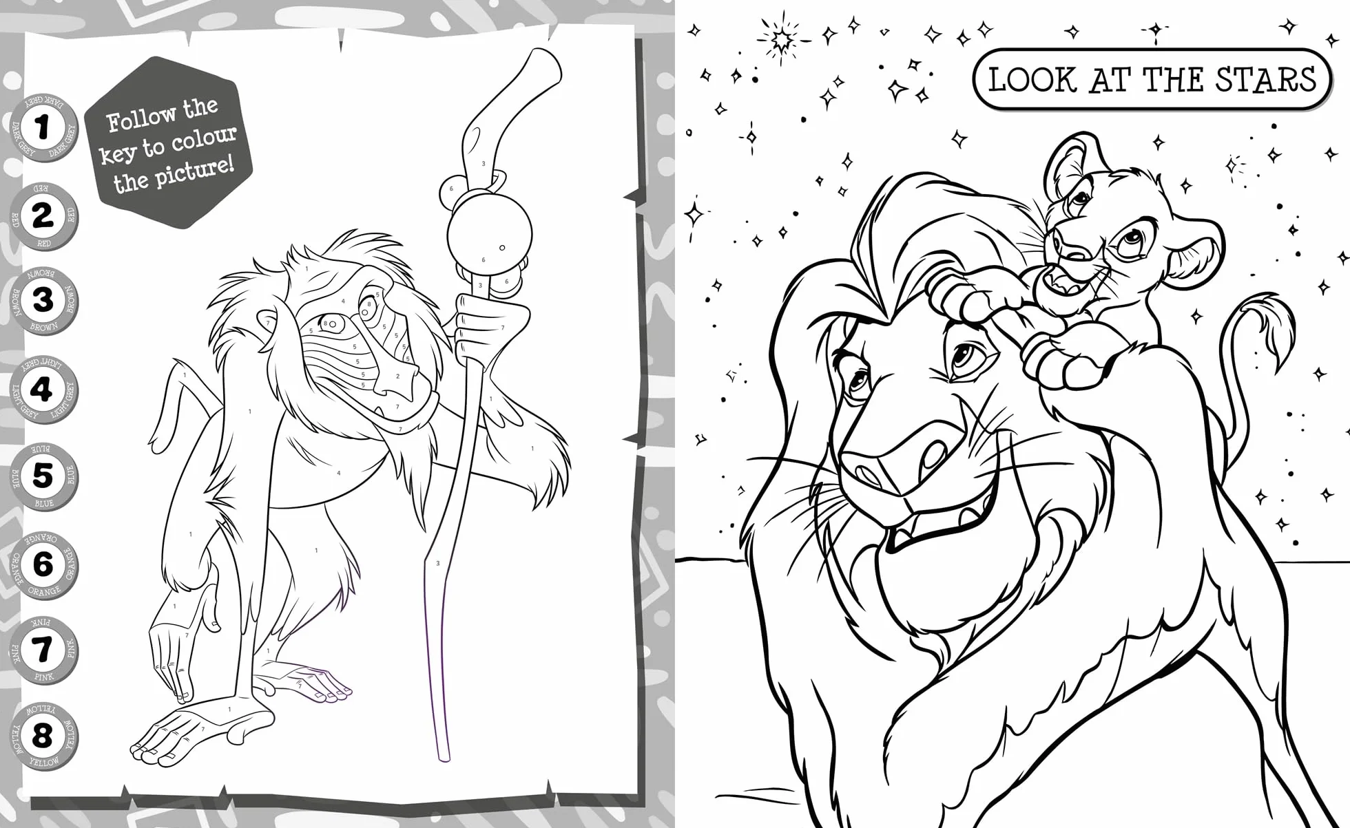 Disney The Lion King: 5 in 1 Colouring: An awesome colouring and sticker adventure