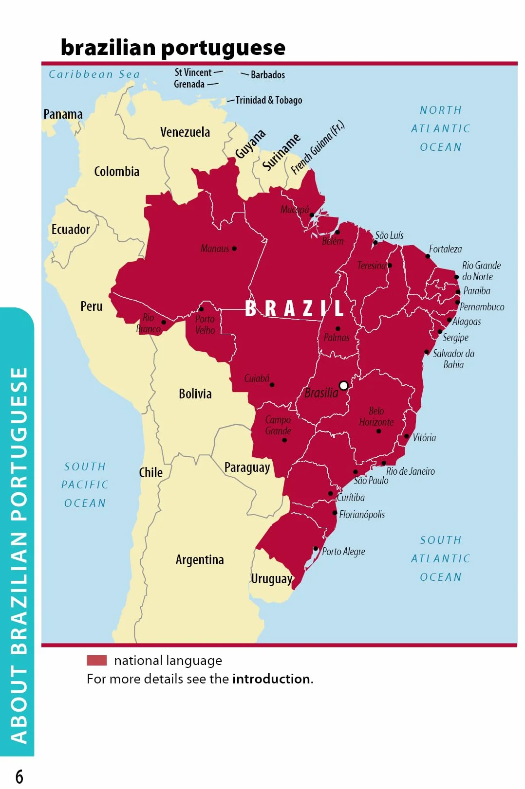 Brazilian Portuguese Phrasebook & Dictionary - 6ed - Anglais