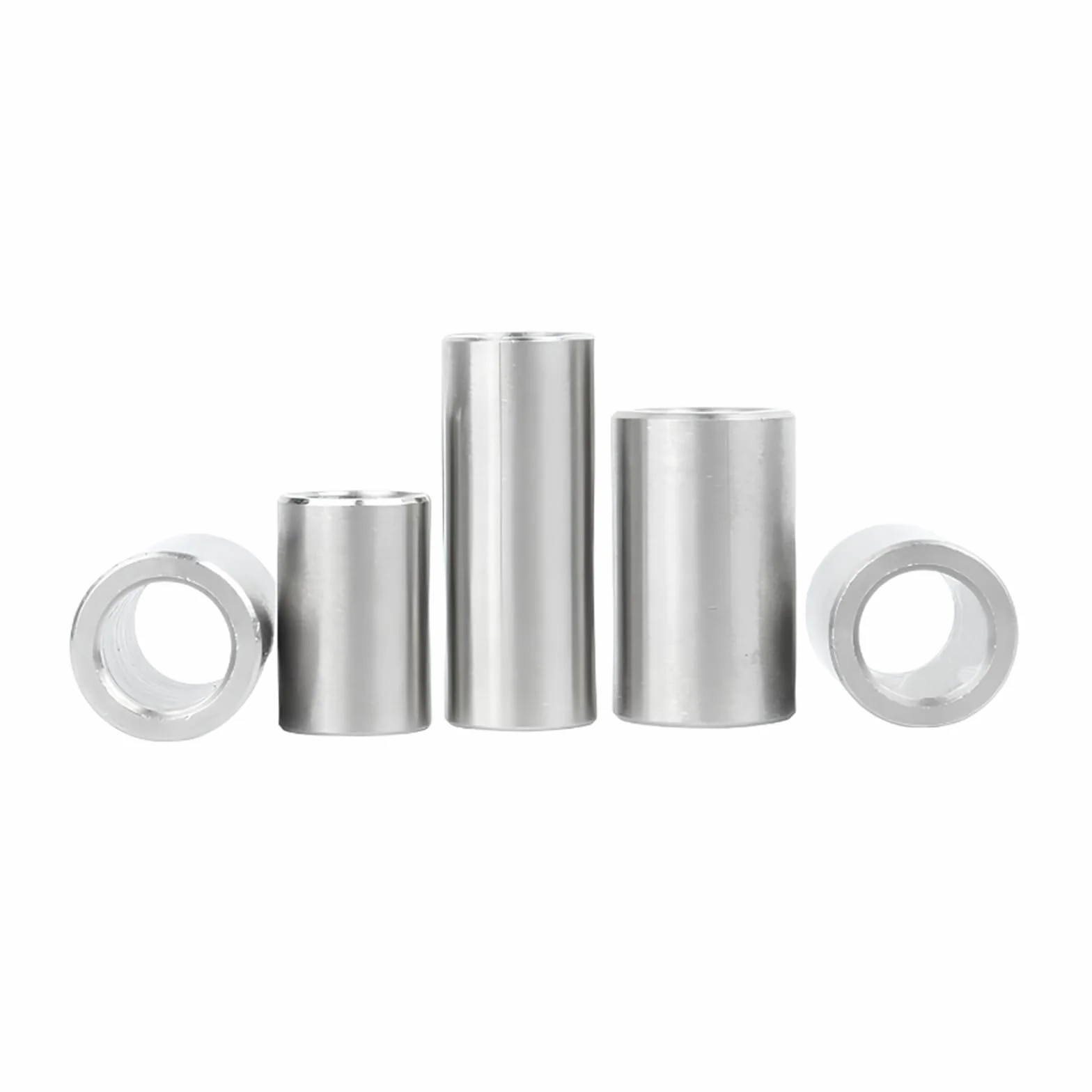 Stainless Steel Hollow Bearing Bushing，5pcs Stainless Steel Cylindrical Bearing Sleeve, ID 10mm, OD 18mm, Height 8mm-20mm, Bearing Support Sleeve Spacer(10x18x20mm(5pcs))