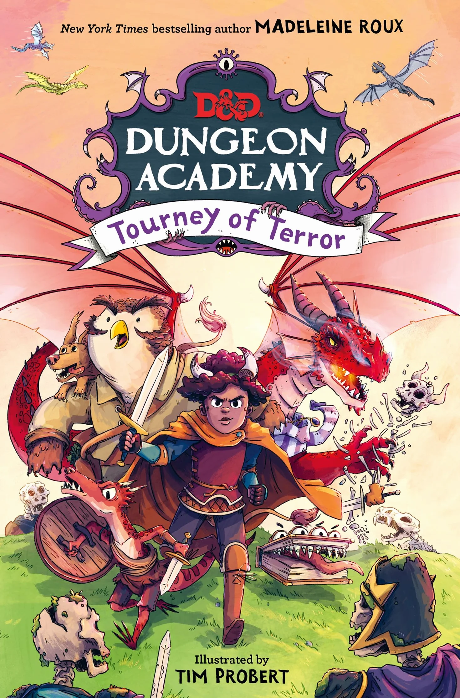 Dungeon Academy: Tourney of Terror: A funny, illustrated D&D novel for younger readers and fans of role play and fantasy written by New York Times bestselling author Madeleine Roux