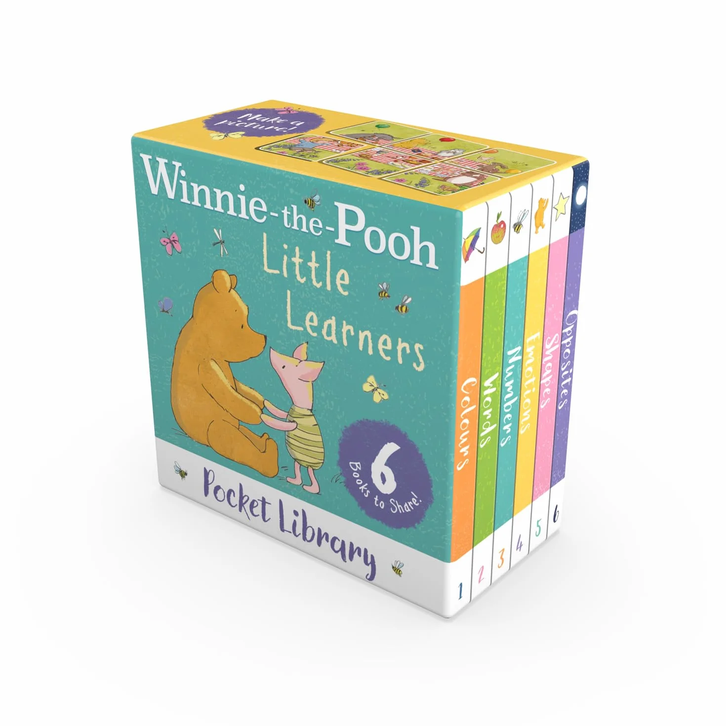 Winnie-the-Pooh Little Learners Pocket Library: Illustrated Pocket-Sized Books Perfect For Young Fans of Classic Pooh