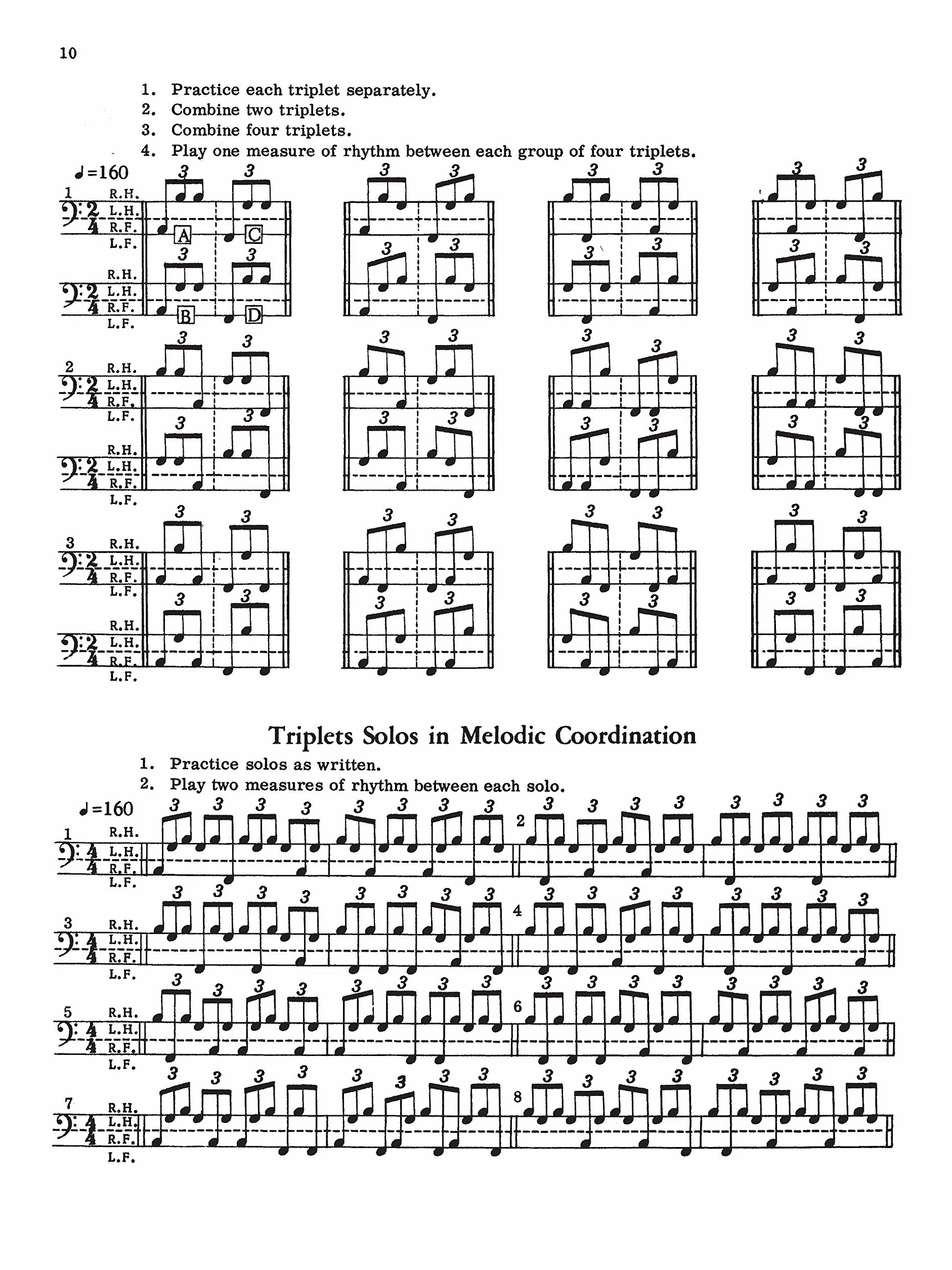 4-way coordination drums: A Method Book for the Development of Complete Independence on the Drum Set