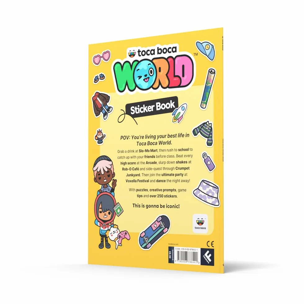 Toca Boca Sticker Book: Welcome To Toca Boca!: an official sticker book for fans of the Top 3 iPad app for kids. Perfect for children aged 8, 9, 10, 11, 12. NEW for 2026!