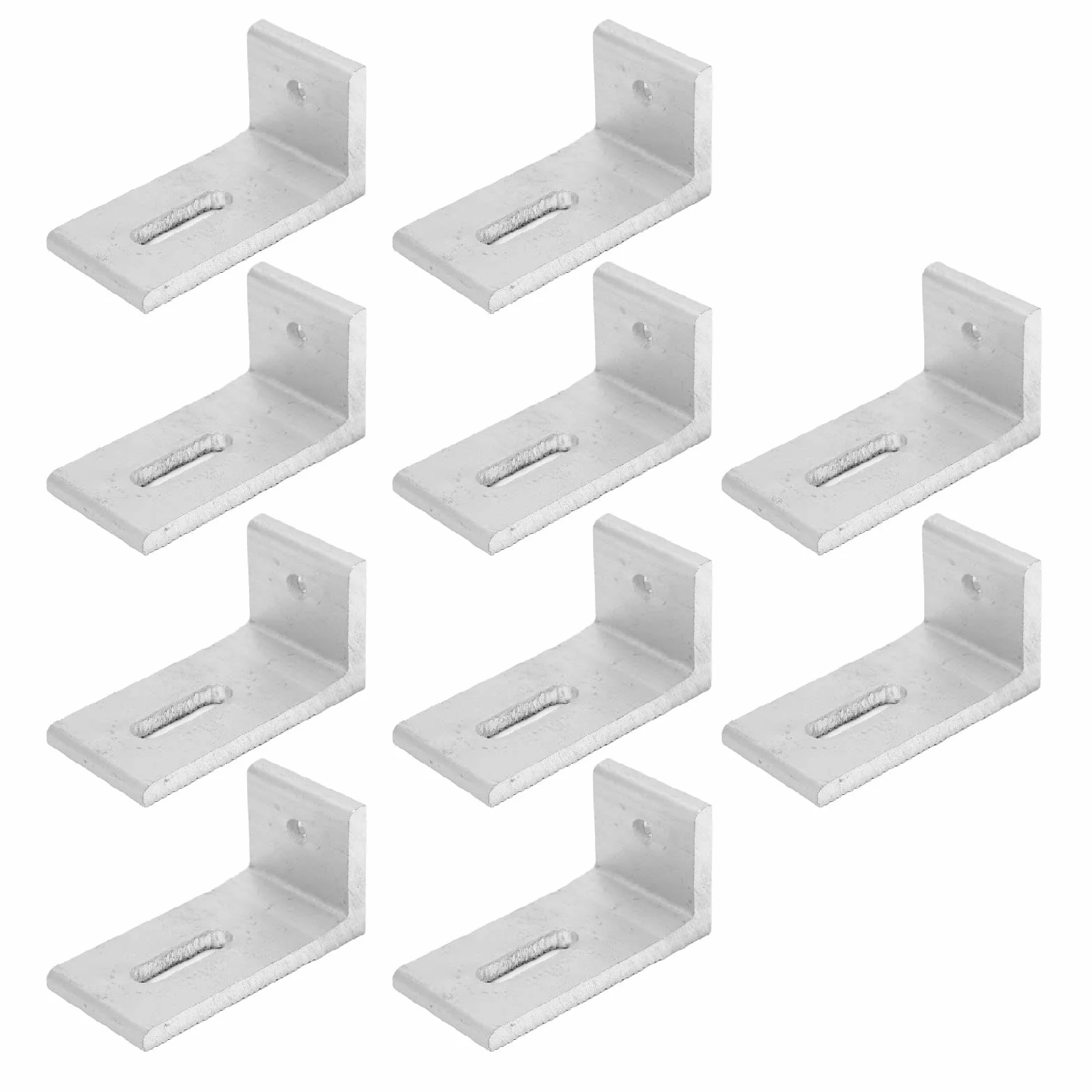 Mocowanie Słoneczne L Foot 10PCS do Montażu na Panelu Słonecznym, Wytrzymały Panel Fotowoltaiczny ze Stopu Aluminium, Wsporniki do Montażu Paneli Słonecznych L do Dachowego