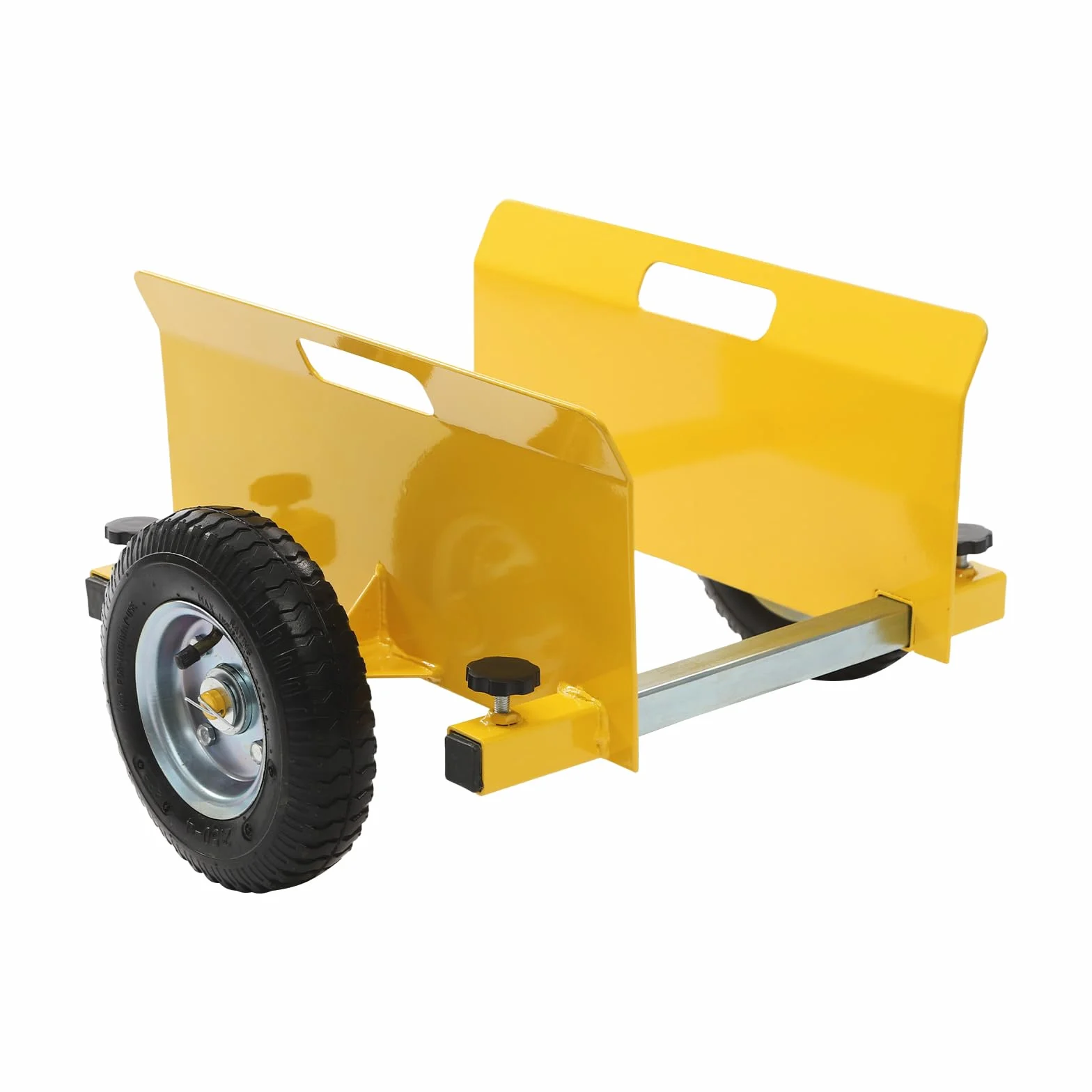 Wózek z płytami, wózek transportowy, 8 cali, gumowe koła 250-300 kg, wałek do płyt 0-23 cm, regulowany obszar ściany bocznej, wózek zaciskowy (żółty)