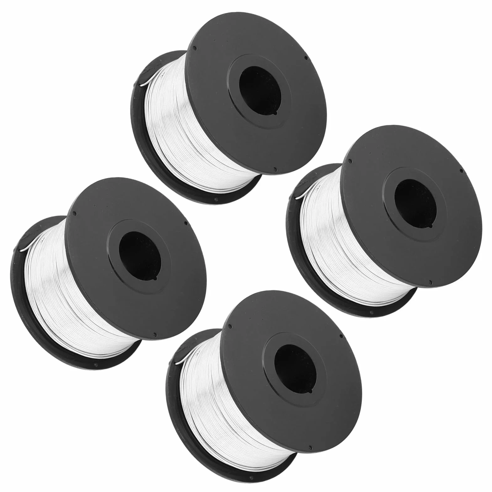 Drut Zbrojeniowy, Drut Wiązałkowy ze Stali Niskowęglowej, 4 szt. 110 M 0,8 Mm Rolki Drutu Zbrojeniowego, Miękki i Elastyczny do Automatycznej Maszyny Wiążącej