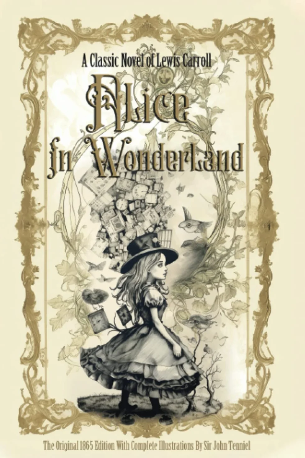 Alice in Wonderland: The Original 1865 Edition With Complete Illustrations By Sir John Tenniel A Classic Novel of Lewis Carroll