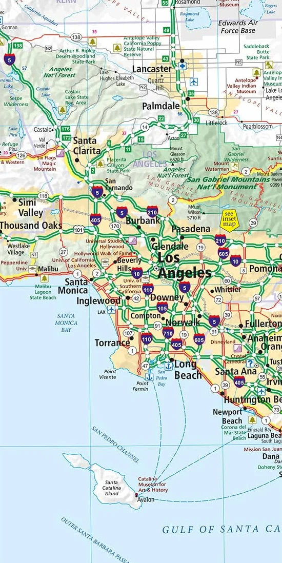 California: Mit San Francisco, Los Angeles, San Diego, Yosemite, Death Valley, Las Vegas. Inkl. Stadtpläne, Ortsverzeichnis und Reiseinformationen: 5