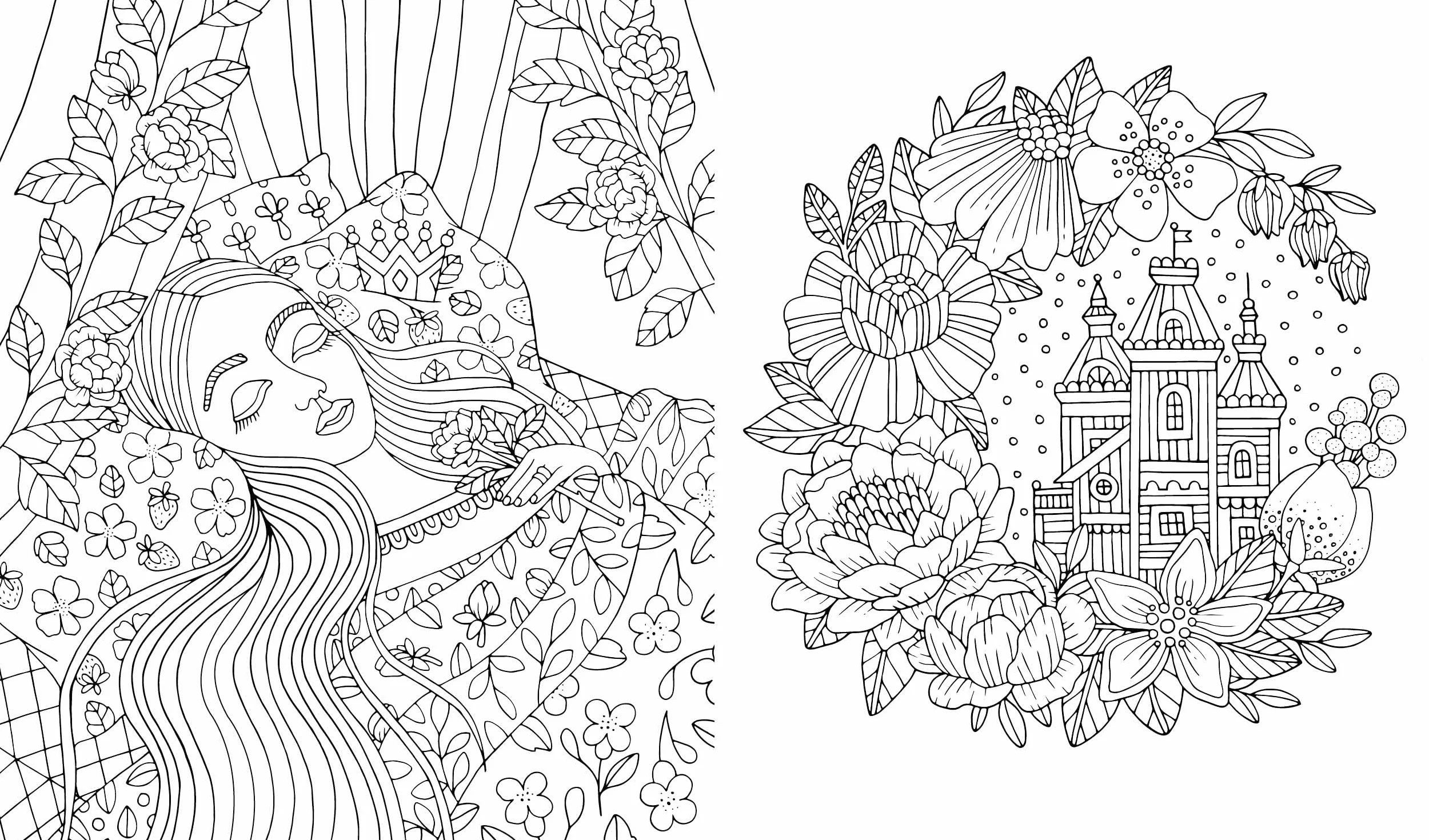 Fairy Tales & Folklore Coloring Book: A Magical Journey Inspired by Scandinavian Fables
