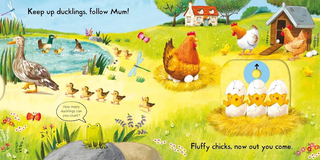 Busy Baby Animals: A Push, Pull, Slide Book