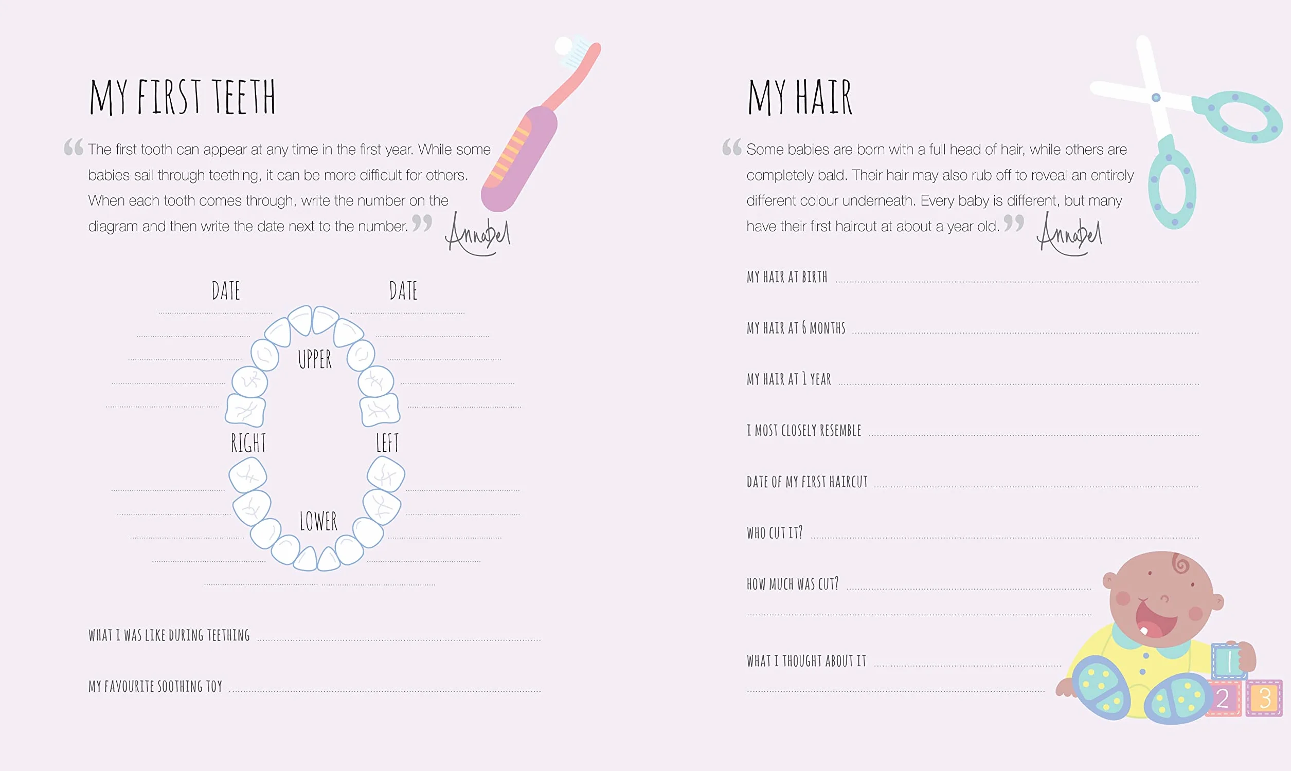 Baby's First Year Journal: A Keepsake of Milestone Moments