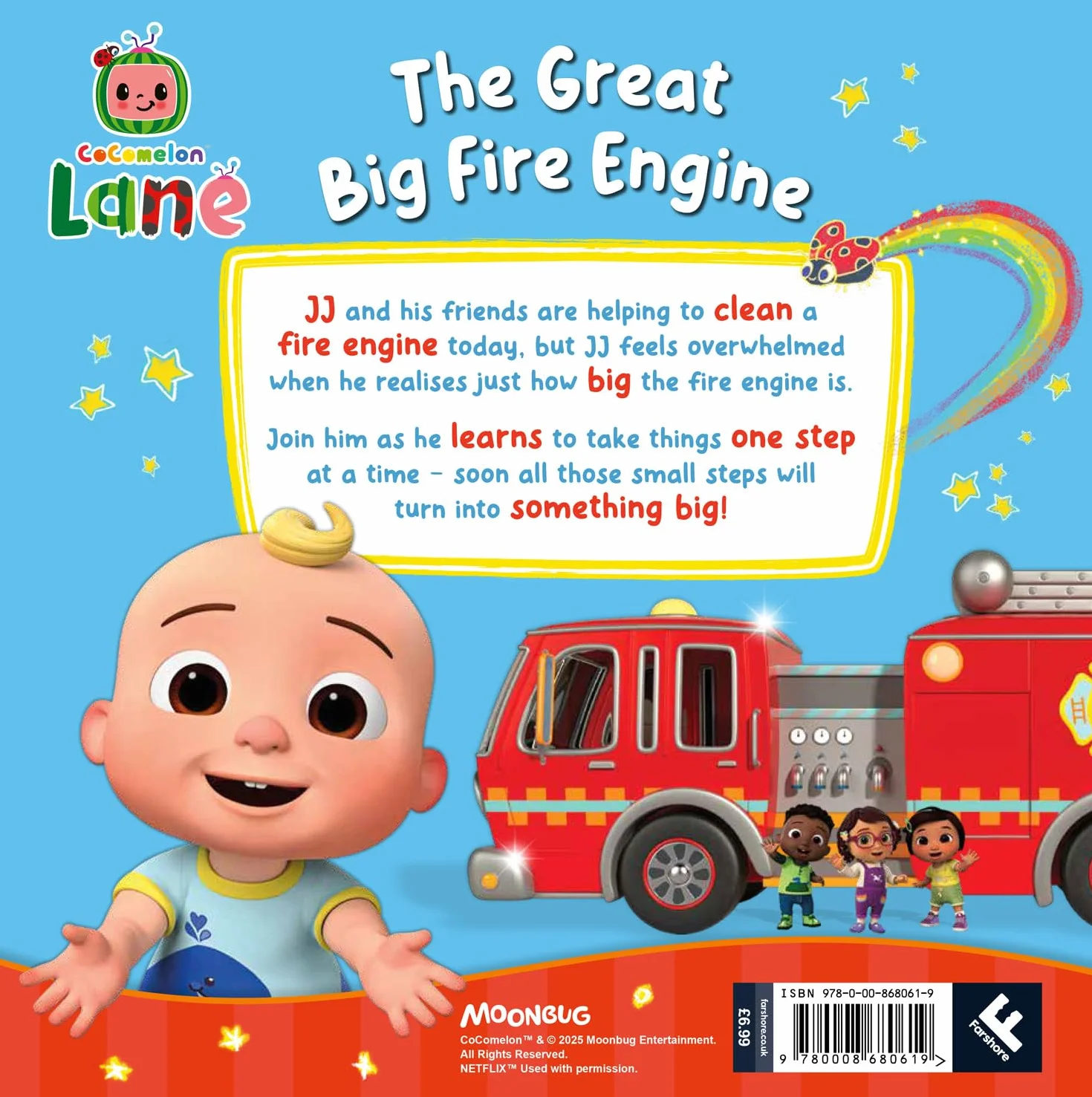 CoComelon Lane: The Great Big Fire Engine Picture Book: A gentle early-learning storybook about feeling worried for CoComelon fans