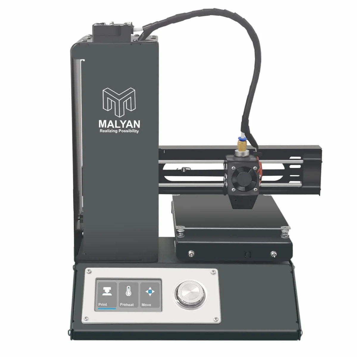 MALYAN M200 Mini drukarka 3D – Out of The Box drukarka 3D dla dzieci i początkujących, bezpłatna próbka filamentu PLA, rozmiar druku 120 x 120 x 120 mm